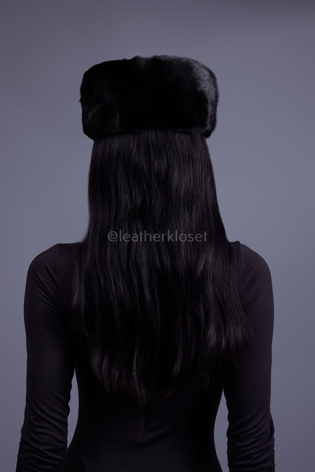Women's Mink  Hat [Black]