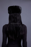Women's Mink  Hat [Black]