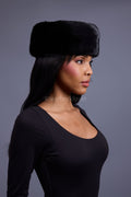 Women's Mink  Hat [Black]