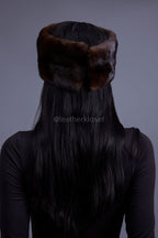 Women's Mink Headband [Brown]