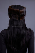 Women's Mink Headband [Brown]