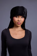 Women's Mink Headband [Black]