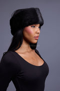 Women's Mink Headband [Black]