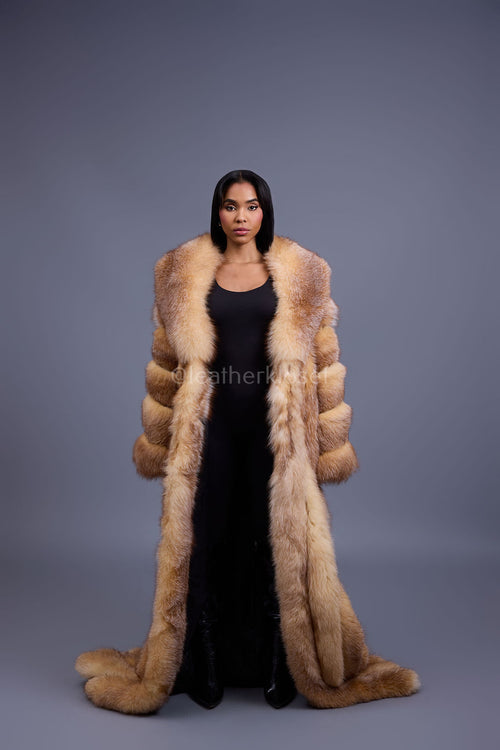 Women's Daisy Full Length Fox Trench [Crystal]
