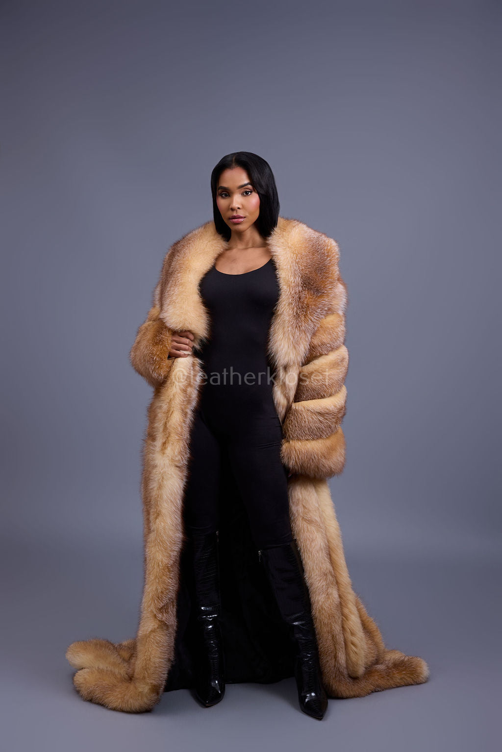 Women's Daisy Full Length Fox Trench [Crystal]