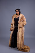 Women's Daisy Full Length Fox Trench [Crystal]