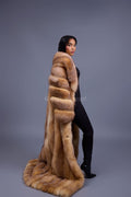 Women's Daisy Full Length Fox Trench [Crystal]
