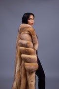 Women's Daisy Full Length Fox Trench [Crystal]