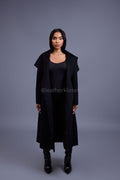 Women's Wendy Cashmere Trench Coat [Black]