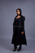 Women's Wendy Cashmere Trench Coat [Black]