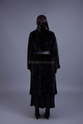 Women's Cherokee Long Mink Fur Coat [Black]
