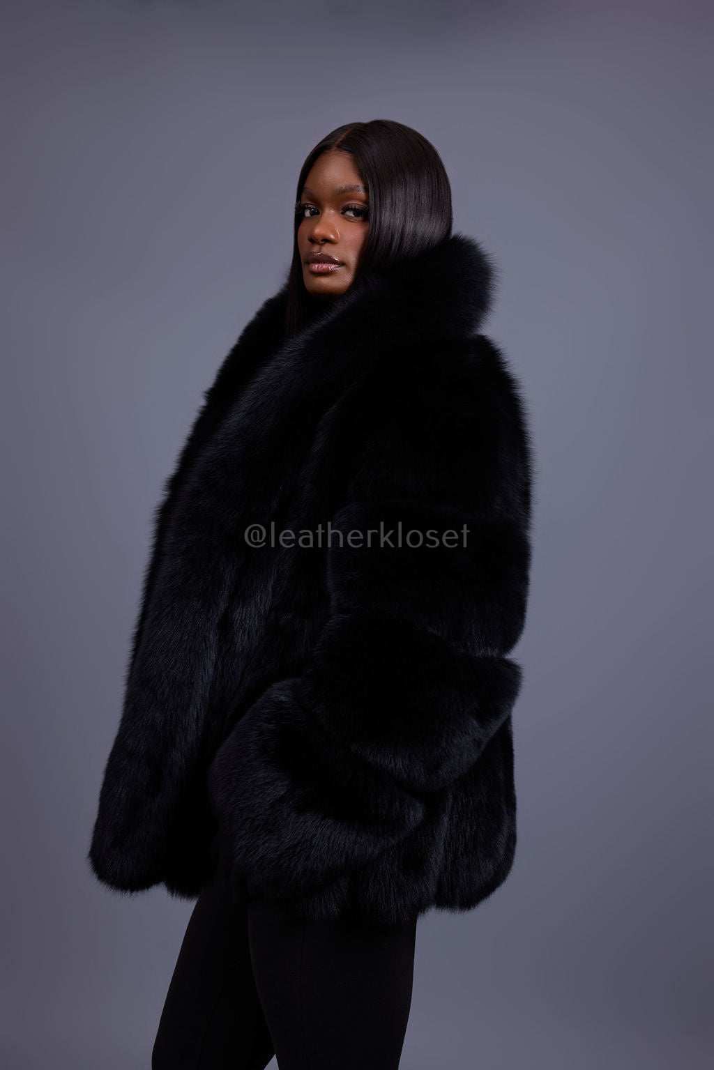 Women's Ivanka Fox Jacket [Black]