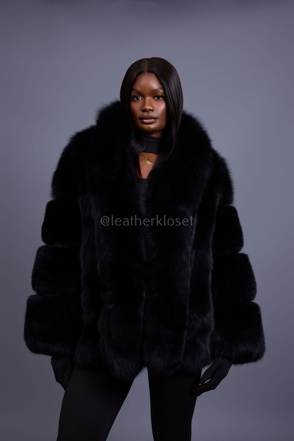 Women's Ivanka Fox Jacket [Black]