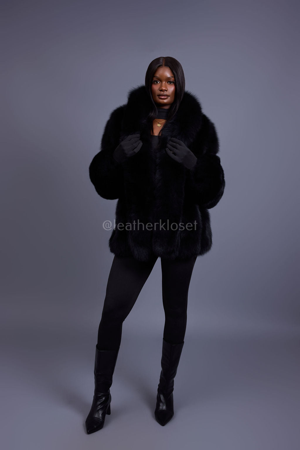 Women's Ivanka Fox Jacket [Black]