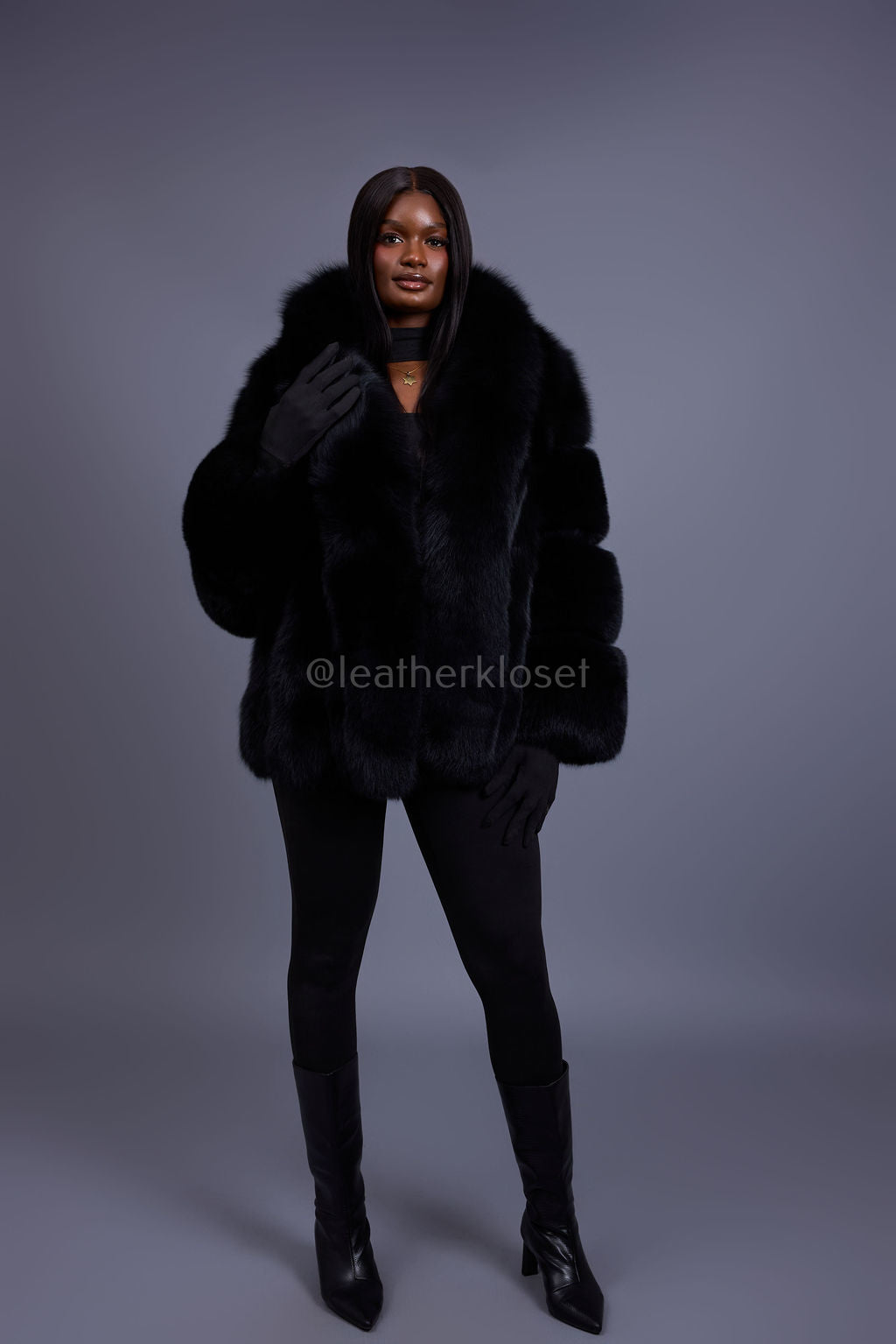 Women's Ivanka Fox Jacket [Black]