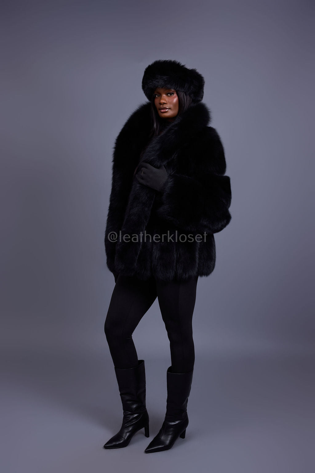 Women's Ivanka Fox Jacket [Black]