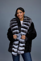 Women's Mink And Chinchilla Stroller Coat