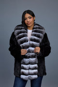 Women's Mink And Chinchilla Stroller Coat