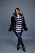 Women's Mink And Chinchilla Stroller Coat