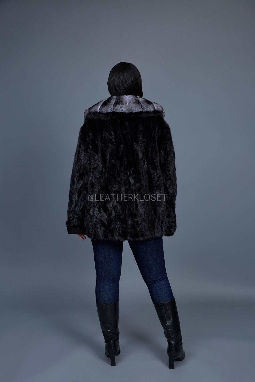 Women's Mink And Chinchilla Stroller Coat