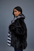 Women's Mink And Chinchilla Stroller Coat