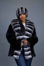 Women's Mink And Chinchilla Stroller Coat