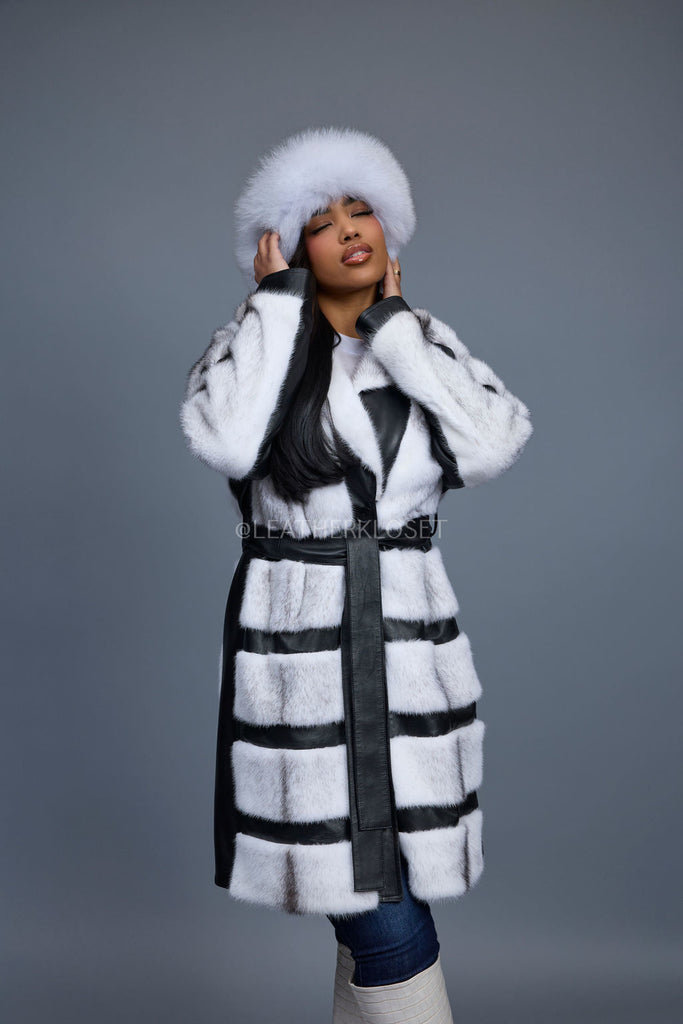 Women's Leather And Mink Fur Combo [Black] – LeatherKloset