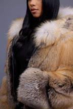 Women's Pippa Fox Bomber With Hood [Golden Island]