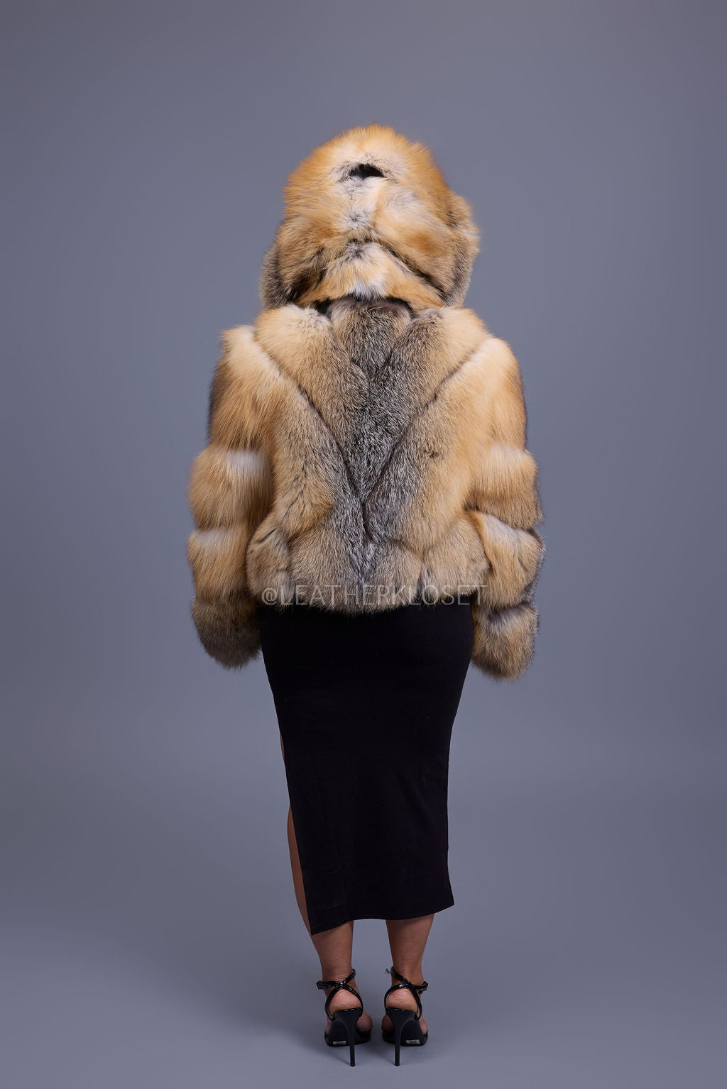 Women's Pippa Fox Bomber With Hood [Golden Island]