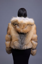 Women's Pippa Fox Bomber With Hood [Golden Island]