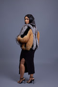Women's Onyx Fox & Shearling Bomber [Multi Color]