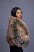 Women's Charlotte Crop Fox Bomber [Green Frosted]