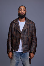 Men's Trey Biker Jacket [Brown Copper]