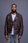 Men's Trey Biker Jacket [Brown Copper]