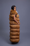 Women's Ivy Long Fox Fur Vest [Red Fox]