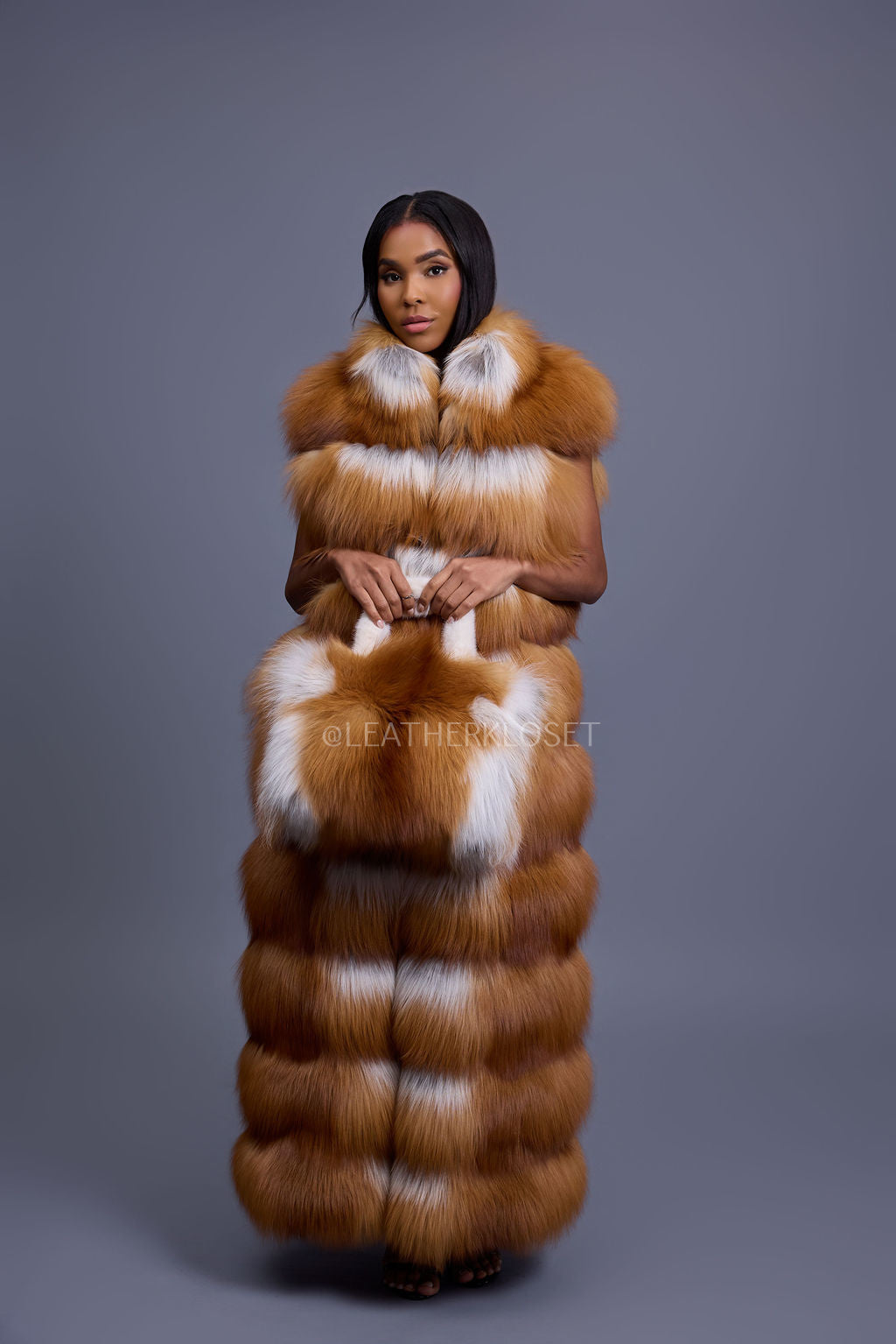 Baby Ivy Fox Fur Handbag [Gold Fox]