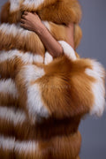 Women's Ivy Long Fox Fur Vest [Red Fox]