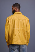 Men's Dylan Real Ostrich Leather Jean Jacket [Yellow]