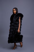 Baby Ivy Fox Fur Handbag [Black]