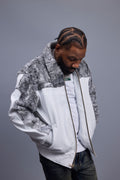 Men's Leather & Persian Lamb Combo 2.0 [White/Grey]