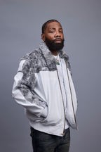 Men's Leather & Persian Lamb Combo 2.0 [White/Grey]