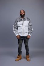 Men's Leather & Persian Lamb Combo 2.0 [White/Grey]