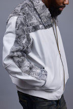 Men's Leather & Persian Lamb Combo 2.0 [White/Grey]
