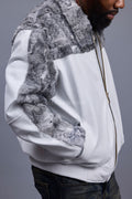 Men's Leather & Persian Lamb Combo 2.0 [White/Grey]