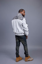 Men's Leather & Persian Lamb Combo 2.0 [White/Grey]
