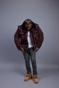 Men's Shepherd Shearling Jacket [Burgundy]
