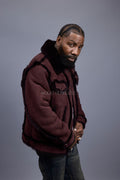 Men's Shepherd Shearling Jacket [Burgundy]