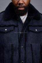Men's Shepherd Shearling Jacket [Navy]