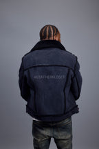 Men's Shepherd Shearling Jacket [Navy]