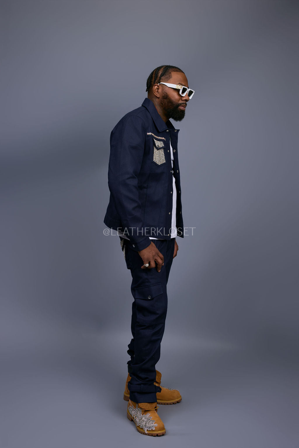 Men's Greater Nights Jacket And Pant Set [Navy]